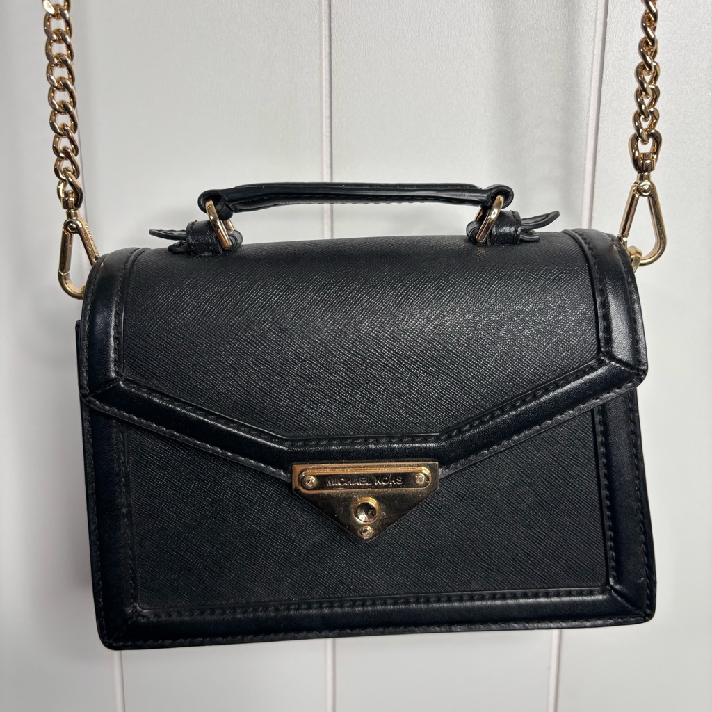 Michael Michael Kors Grace Leather Crossbody Black